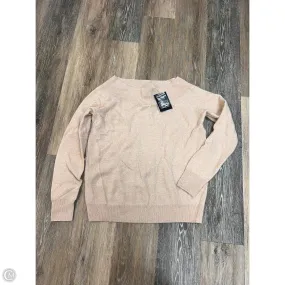 Warm Fabric Durable Overlock Stitch Sweater Cashmere By Bloomingdales In Tan, Size: L