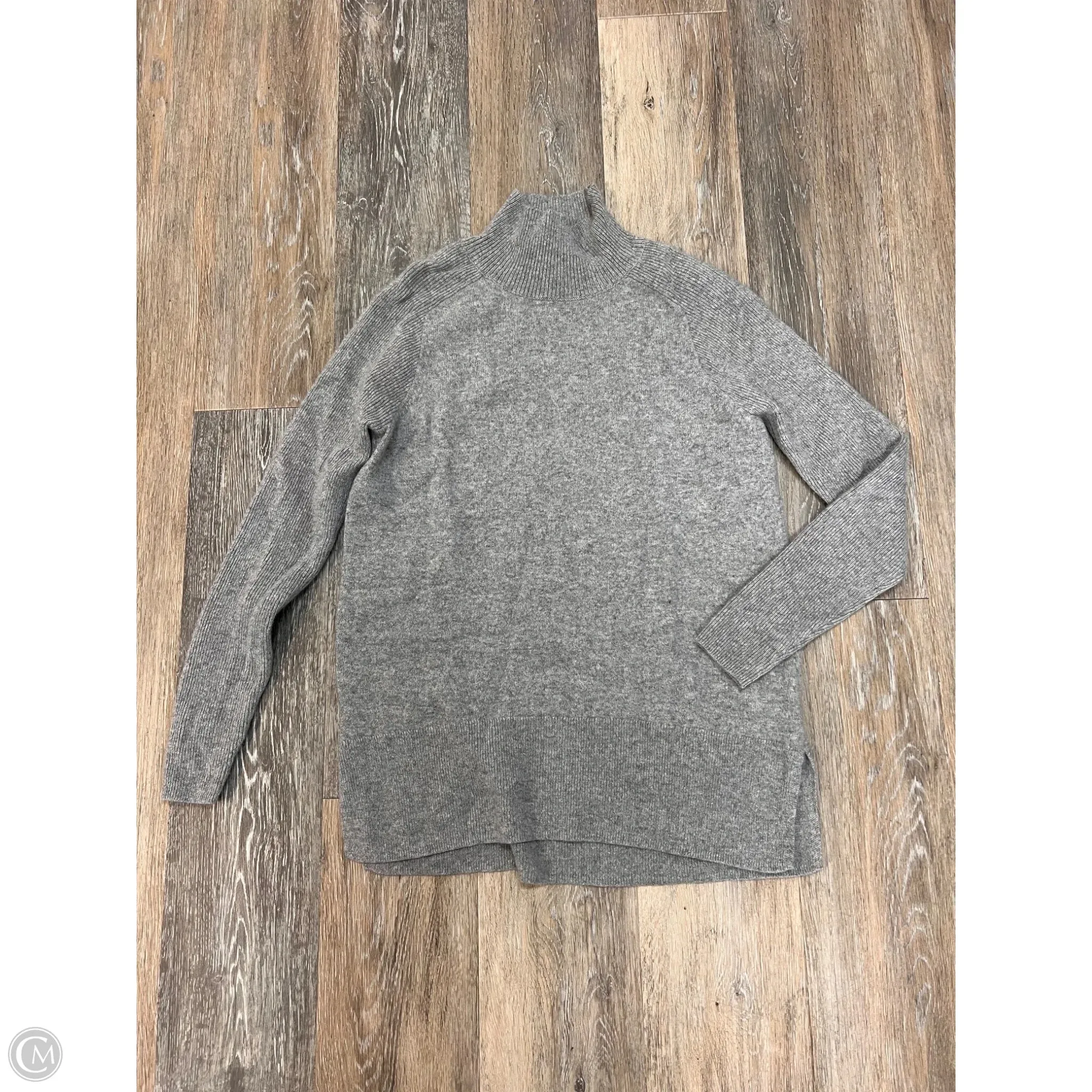Sweater Cashmere By White And Warren In Grey, Size: S ComfortStretch