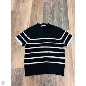 Sweater Short Sleeve By Abercrombie And Fitch In Black, Size: S Midweight Texture