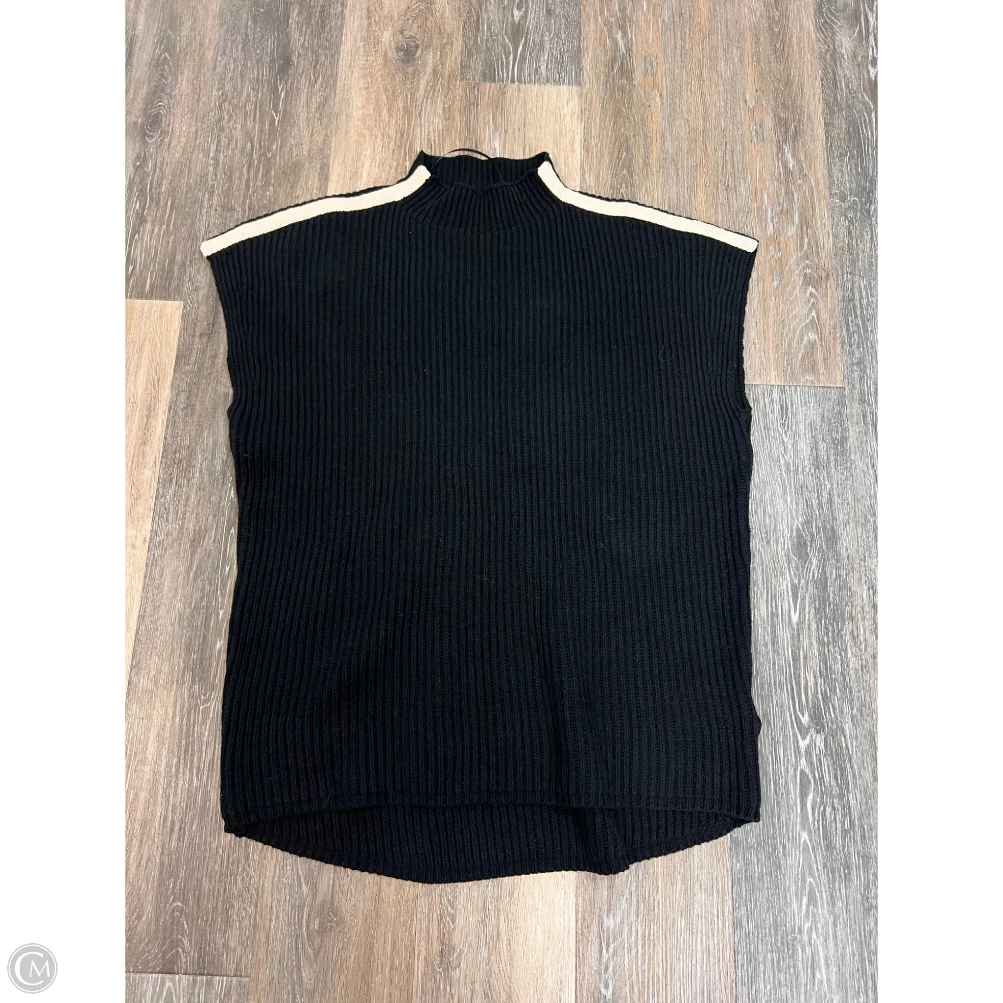 Sweater Short Sleeve By Maeve In Black, Size: L NonScratchSurface