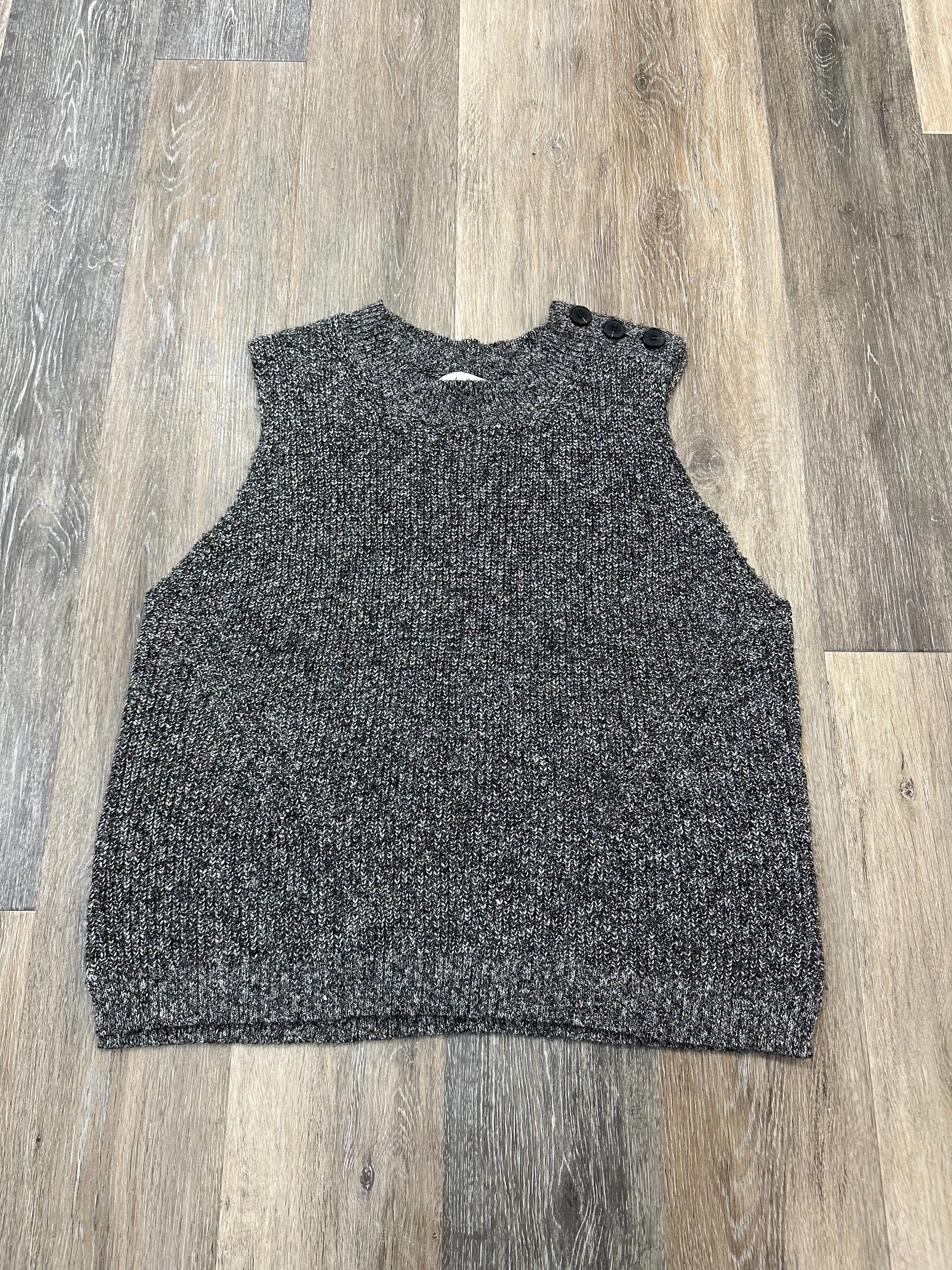FrictionResistantEdges Minimalist Stitching Sweater Short Sleeve By Michael Stars In Grey, Size: Xl