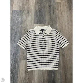 ComfortStretch Drop Shoulder Silhouette Sweater Short Sleeve By Rag And Bone In Striped Pattern, Size: Xs