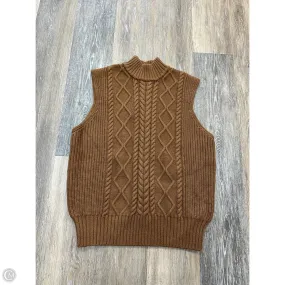 Sweater Short Sleeve By Varley In Brown, Size: Xs Breathable mesh