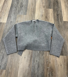 Sweater By English Factory In Grey, Size: M ColorfastMaterial StretchComfort