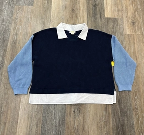 Sweater By Maeve In Blue, Size: L Cozy Fit Chic Tee