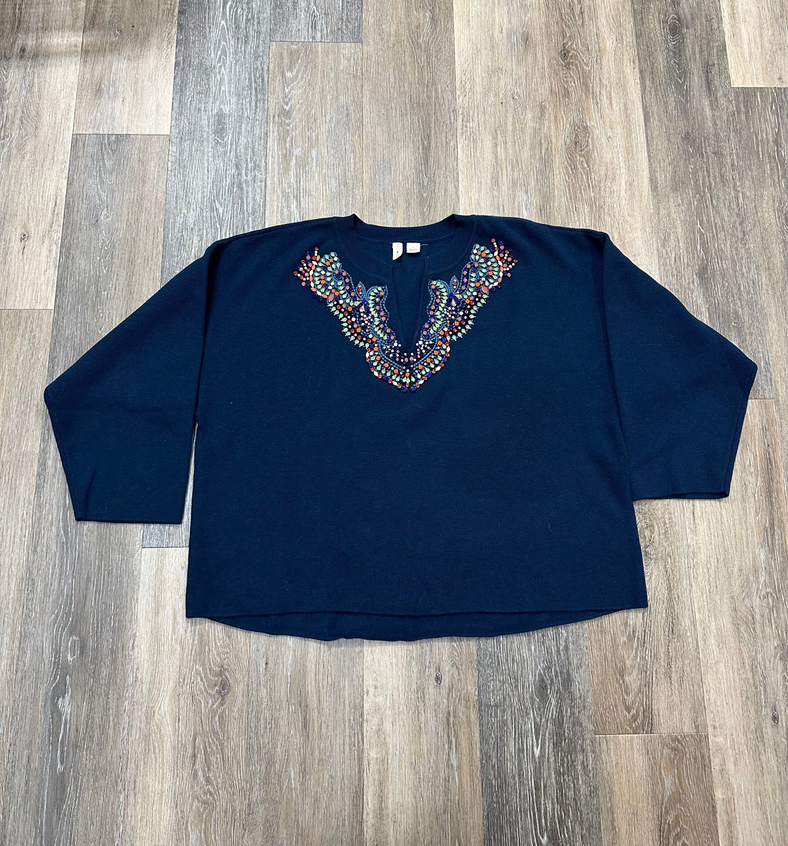Sweater By Moth In Navy, Size: Xl Anti Pilling Finish