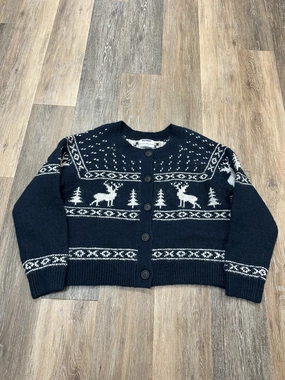 Cozy Wear Ventilation Panel Sweater By Old Navy In Navy, Size: M