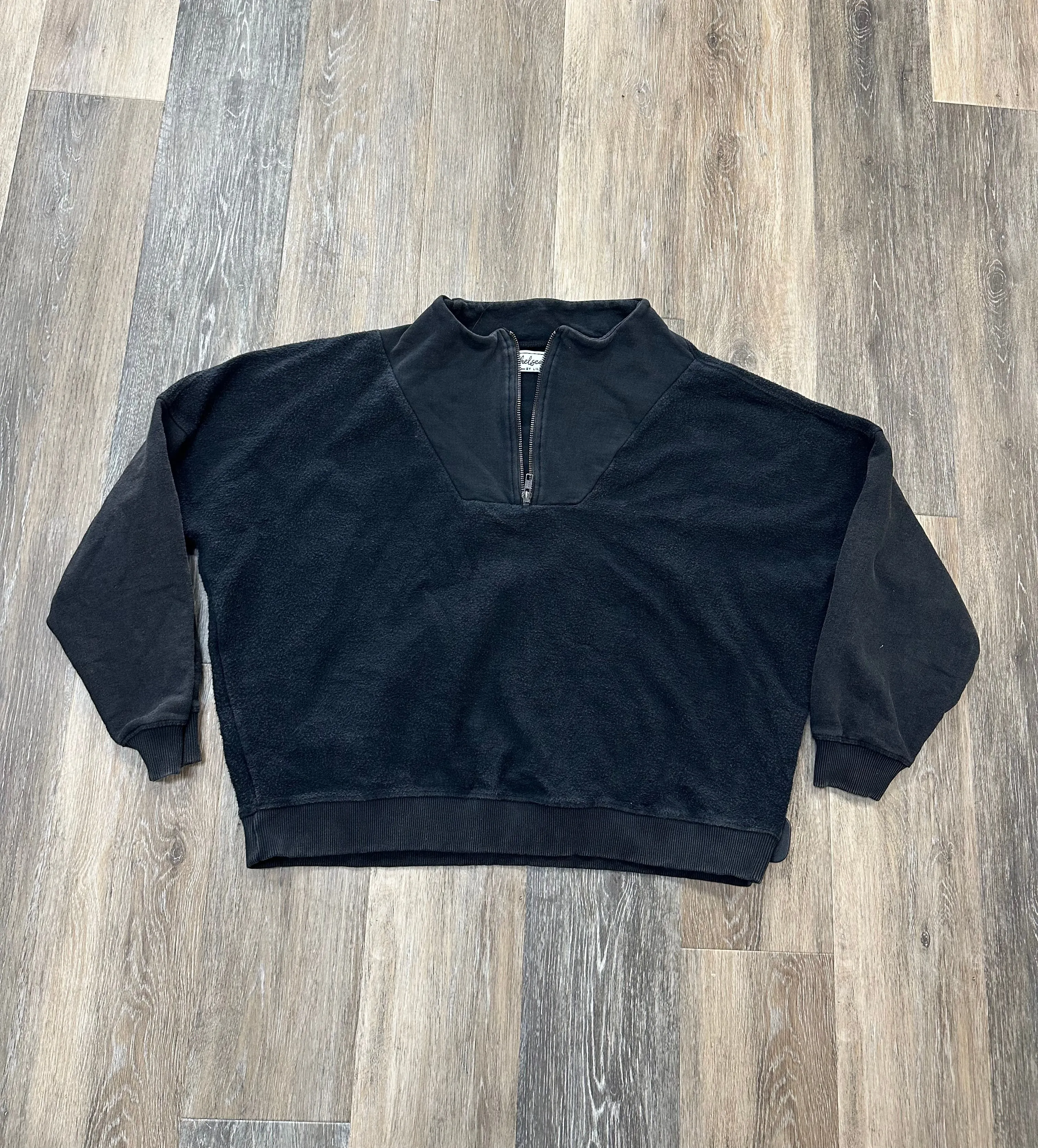 TumbleDryFriendlyMaterial Sweatshirt Collar By Lily & Lottie In Black, Size: S