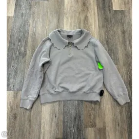 Ethically Sourced Yarn Sweatshirt Collar By Ssys The Label In Grey, Size: S