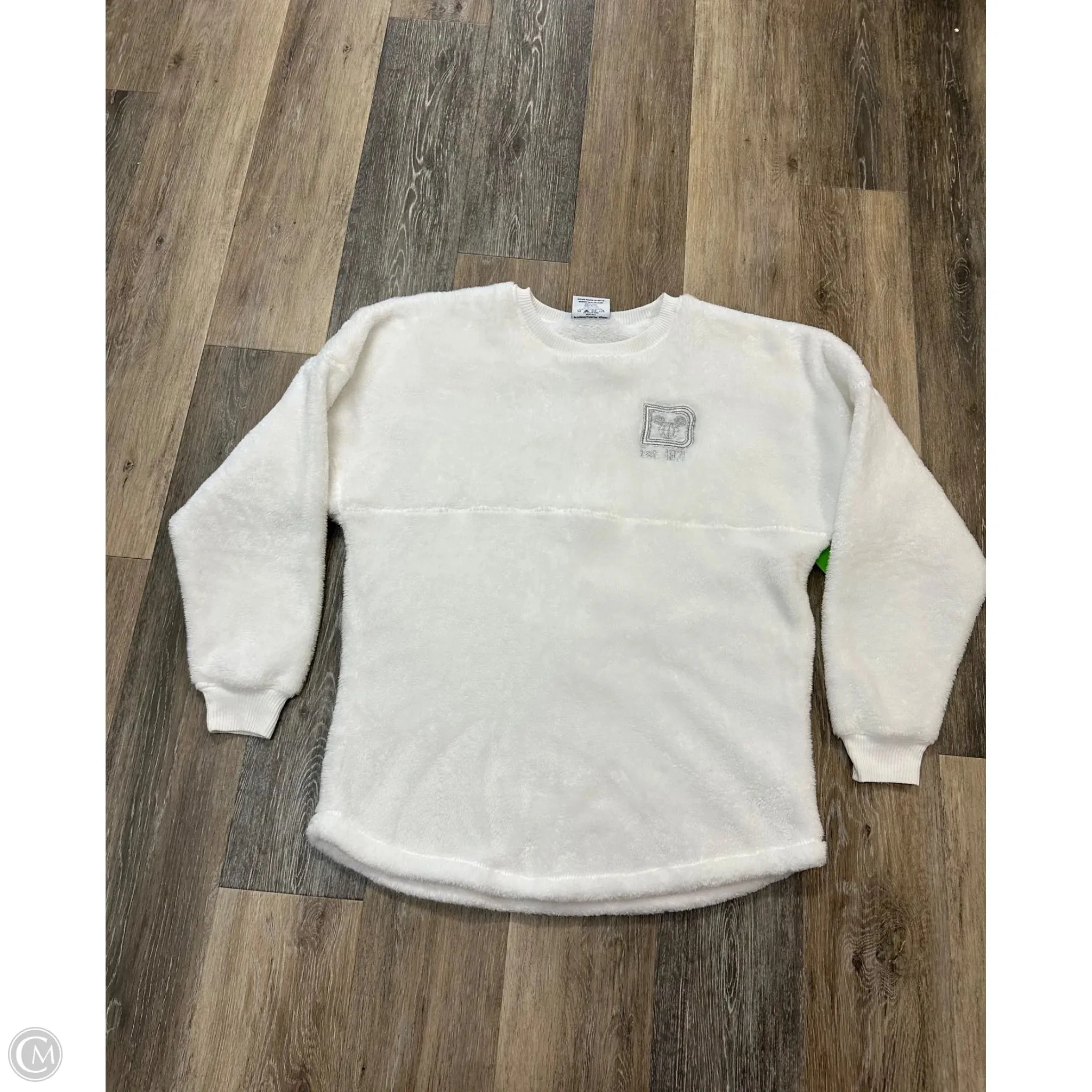 Sweatshirt Crewneck By Disney Store In White, Size: M LowMaintenance Fabric