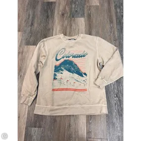Sweatshirt Crewneck By Girl Dangerous In Tan, Size: M summer top