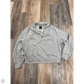 Compact Weave Fabric Sweatshirt Crewneck By Prana In Grey, Size: S