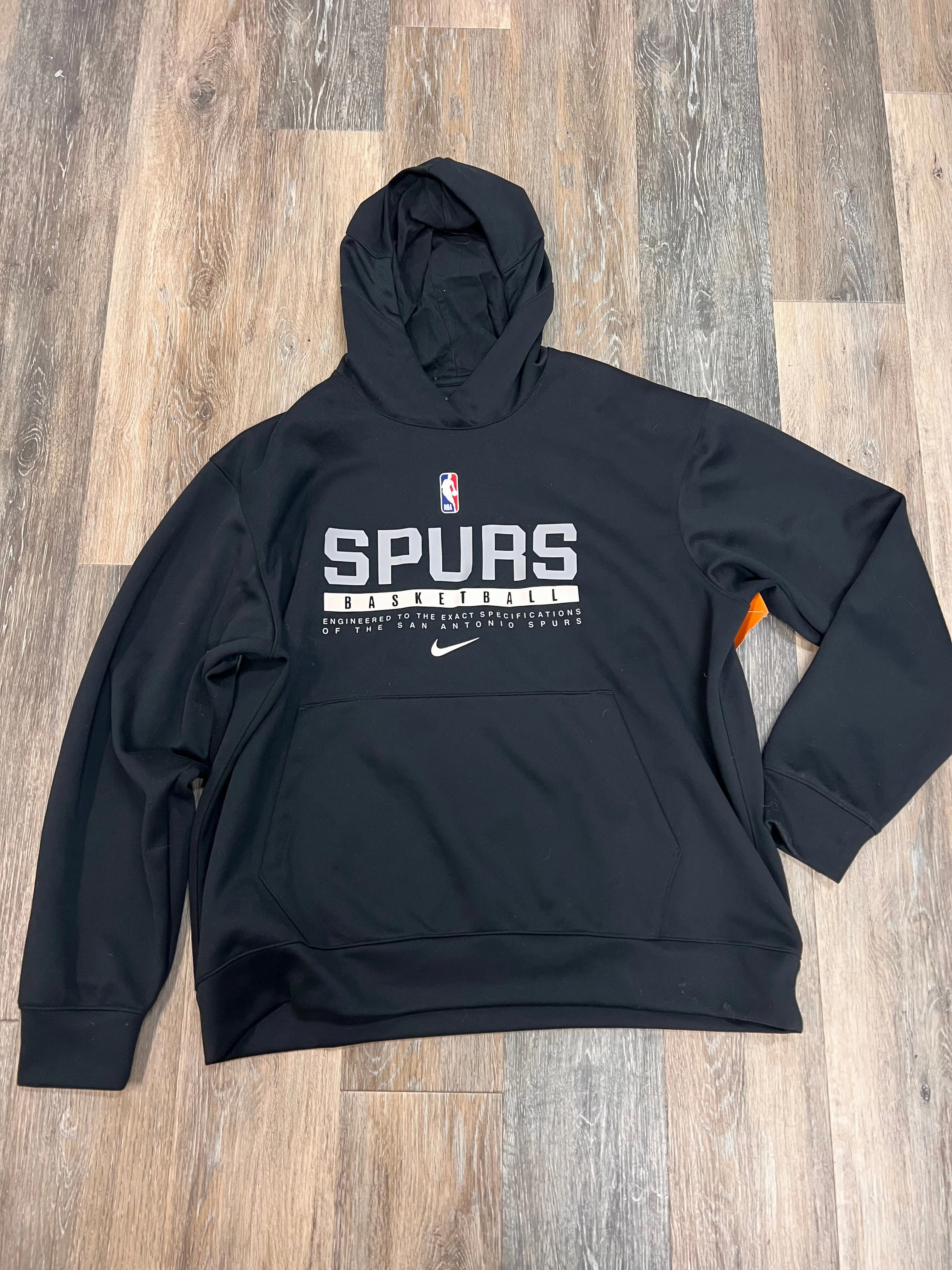 Sweatshirt Hoodie By Nike NBA In Black, Size: Xl Torsion Support Structure Durable Double Stitching