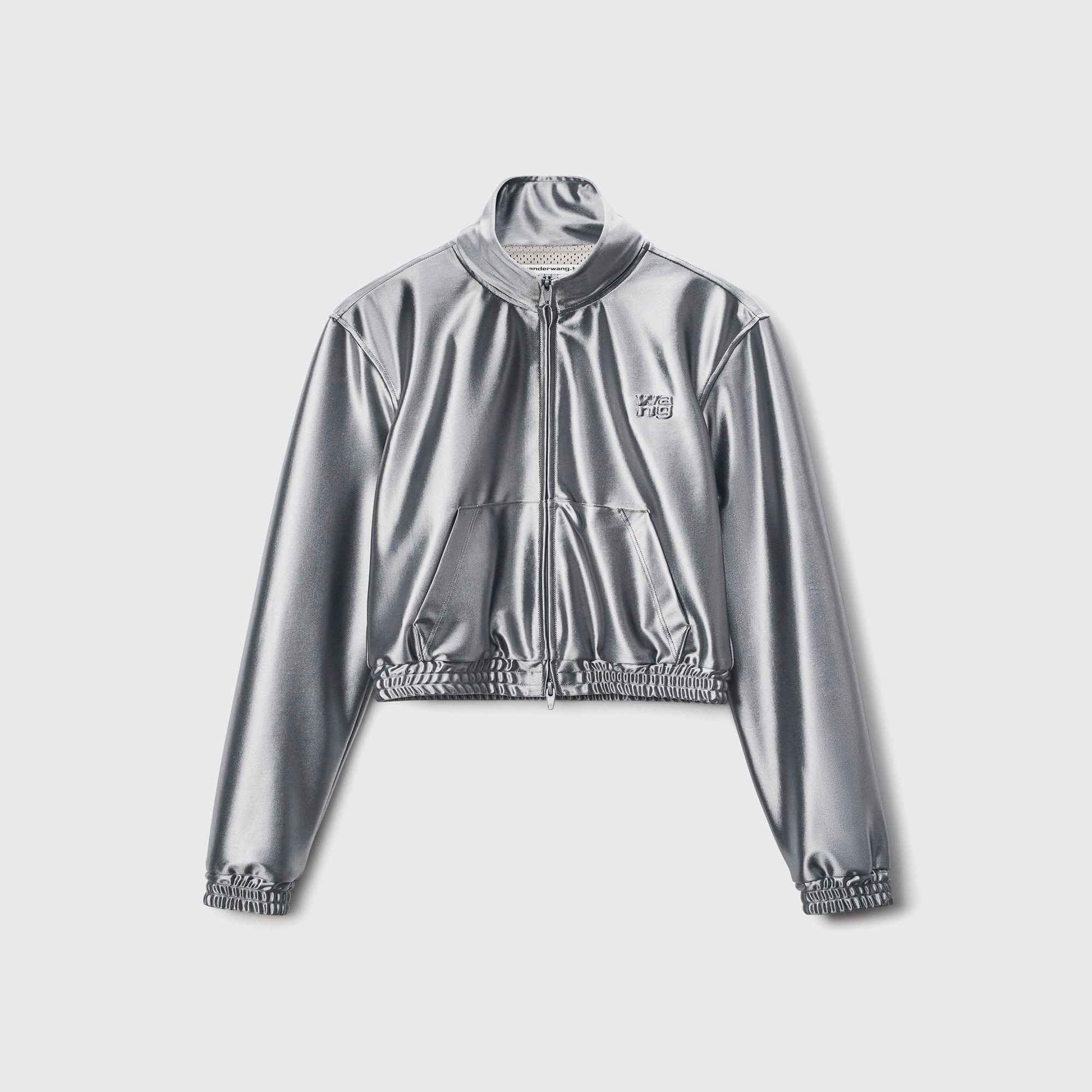 T by Alexander Wang Shrunken Zip-Up Jacket - Alloy Layer Piece Bonded Seam Technology