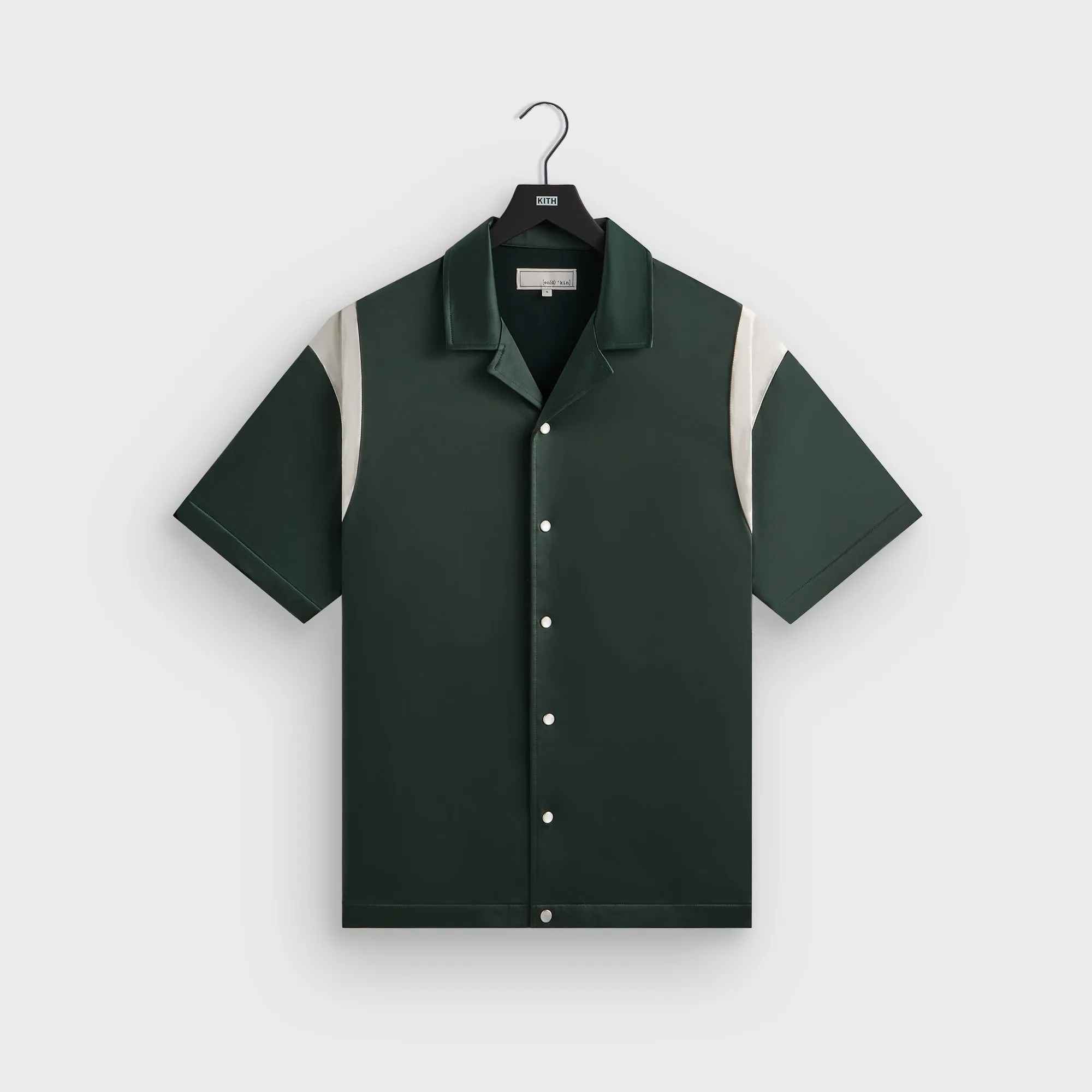 &Kin Washed Satin Landon Souvenir Shirt - Stadium Ombre look Non Iron Material