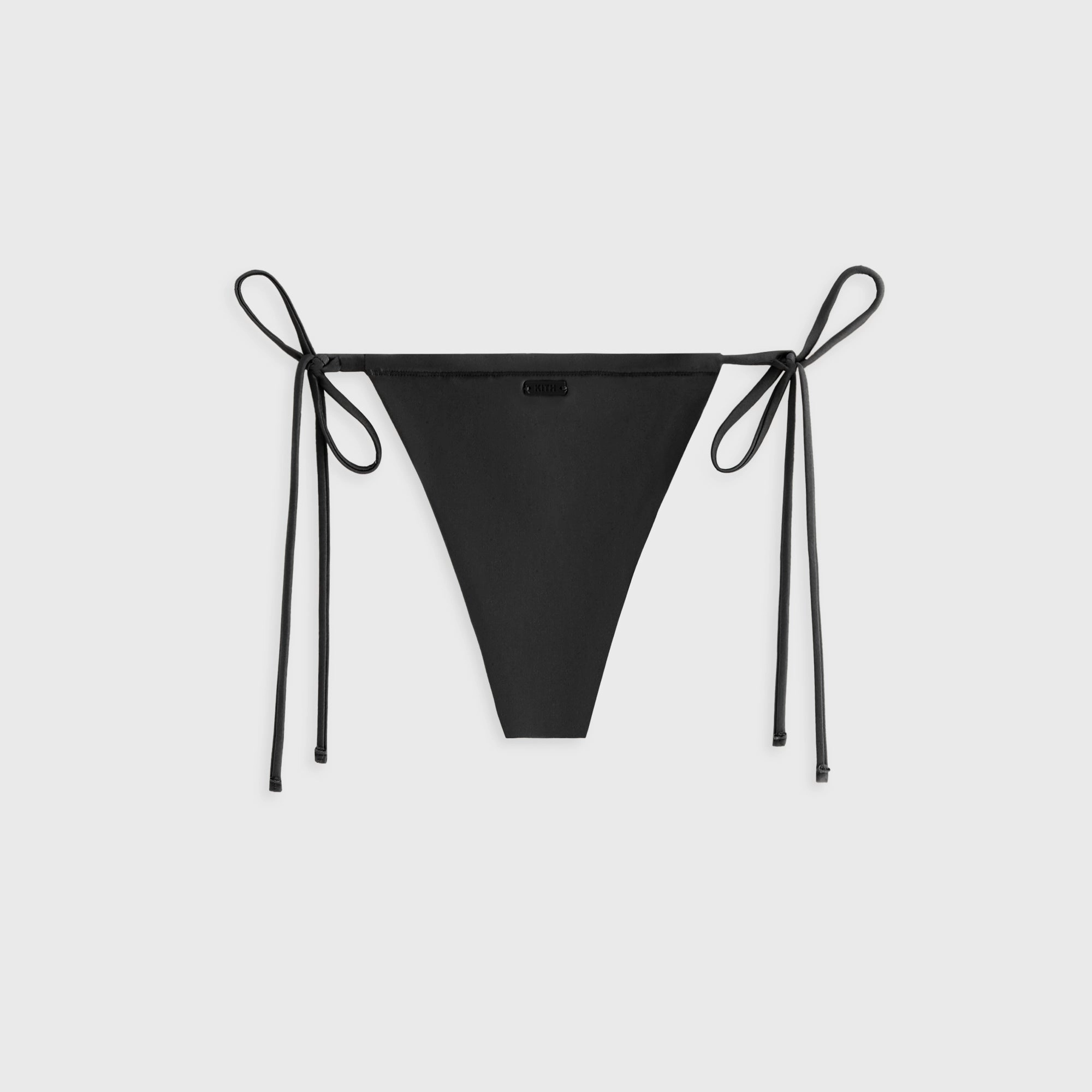 Kith Women Tova Tie Bottom - Black Compression fabric Trendy-Styles
