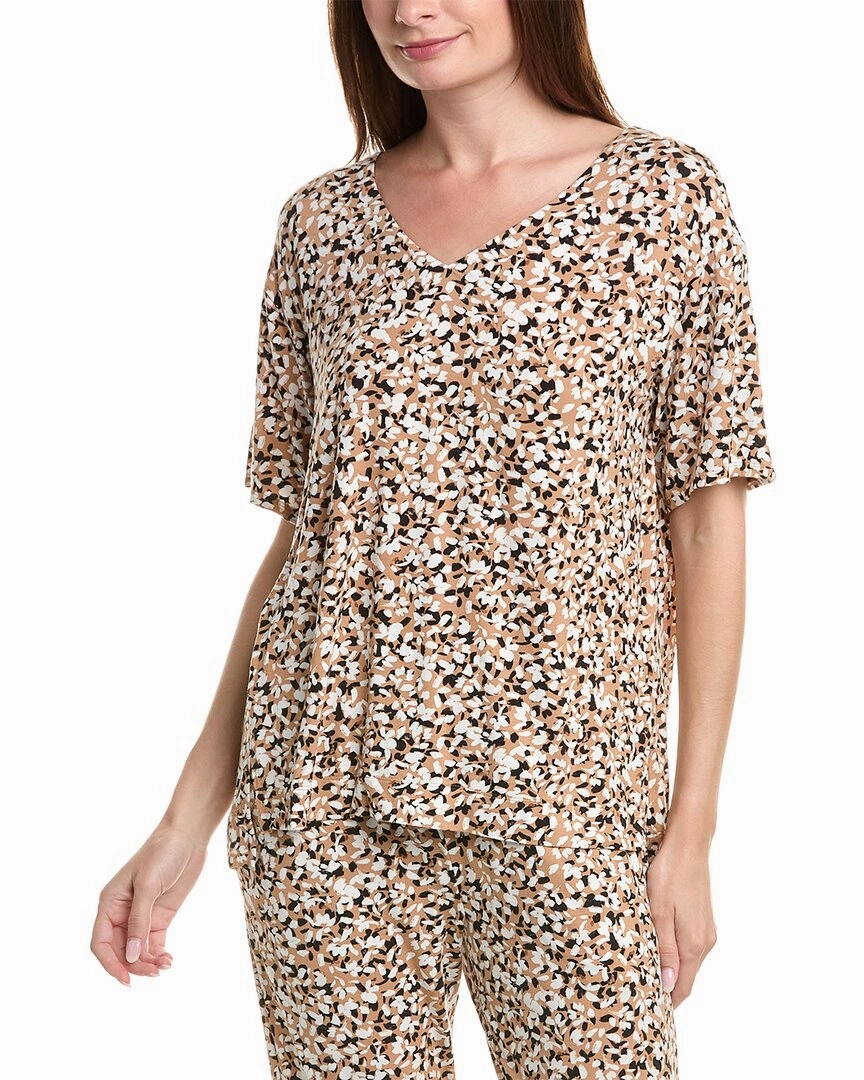 Donna Karan Pajama Top Sustainable Material Cozy Midweight Fabric