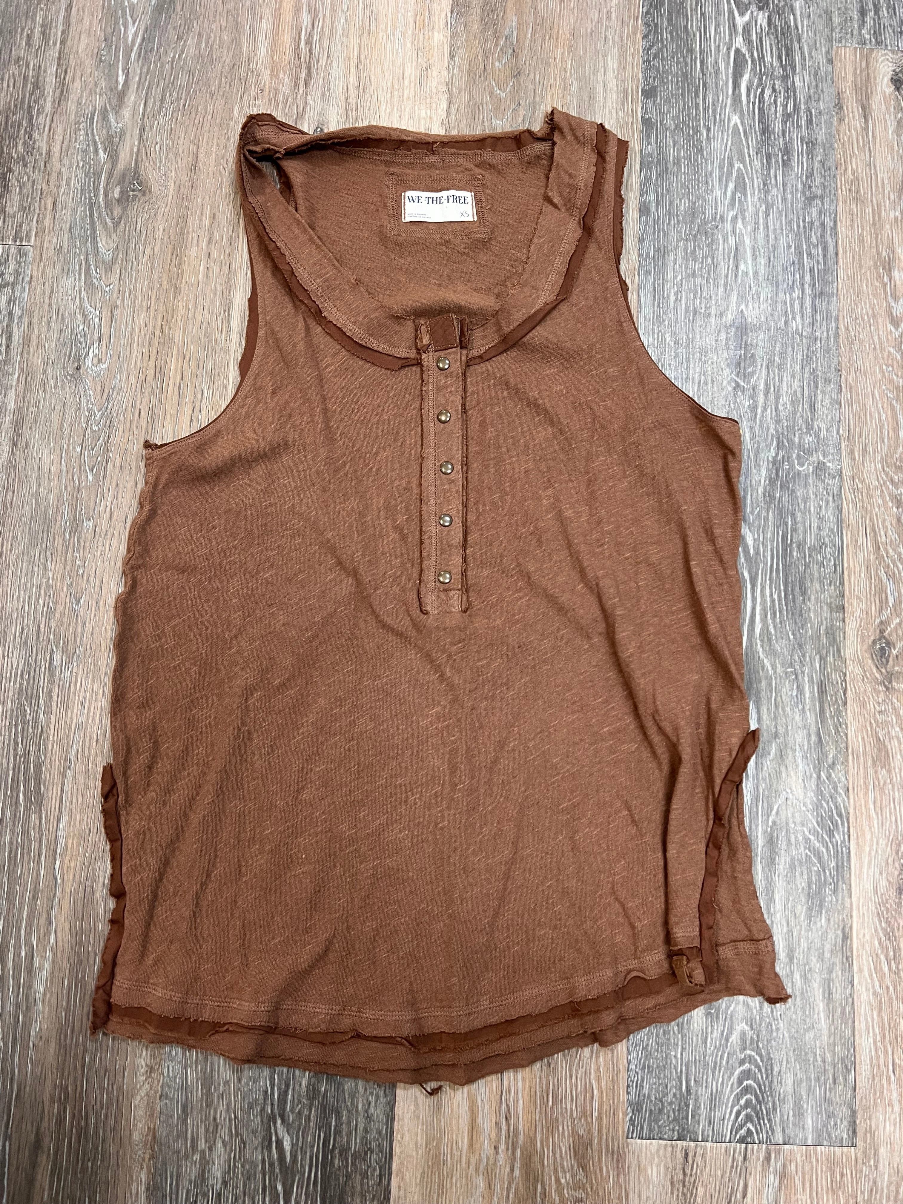 Tank Top By We The Free In Brown, Size: Xs Casual Blouse