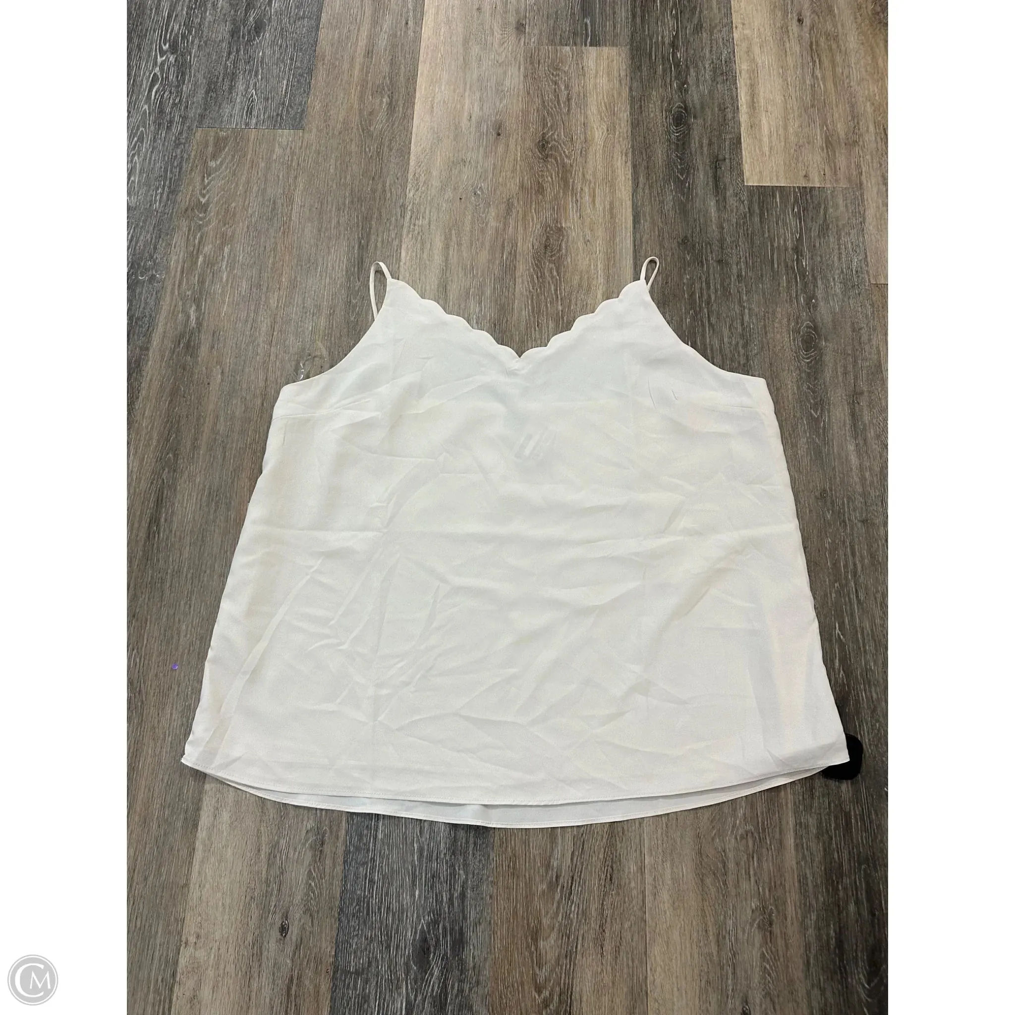 NoSlip Grip Circular Knit Technology Tank Top By Sweet Lovely In White, Size: 2x