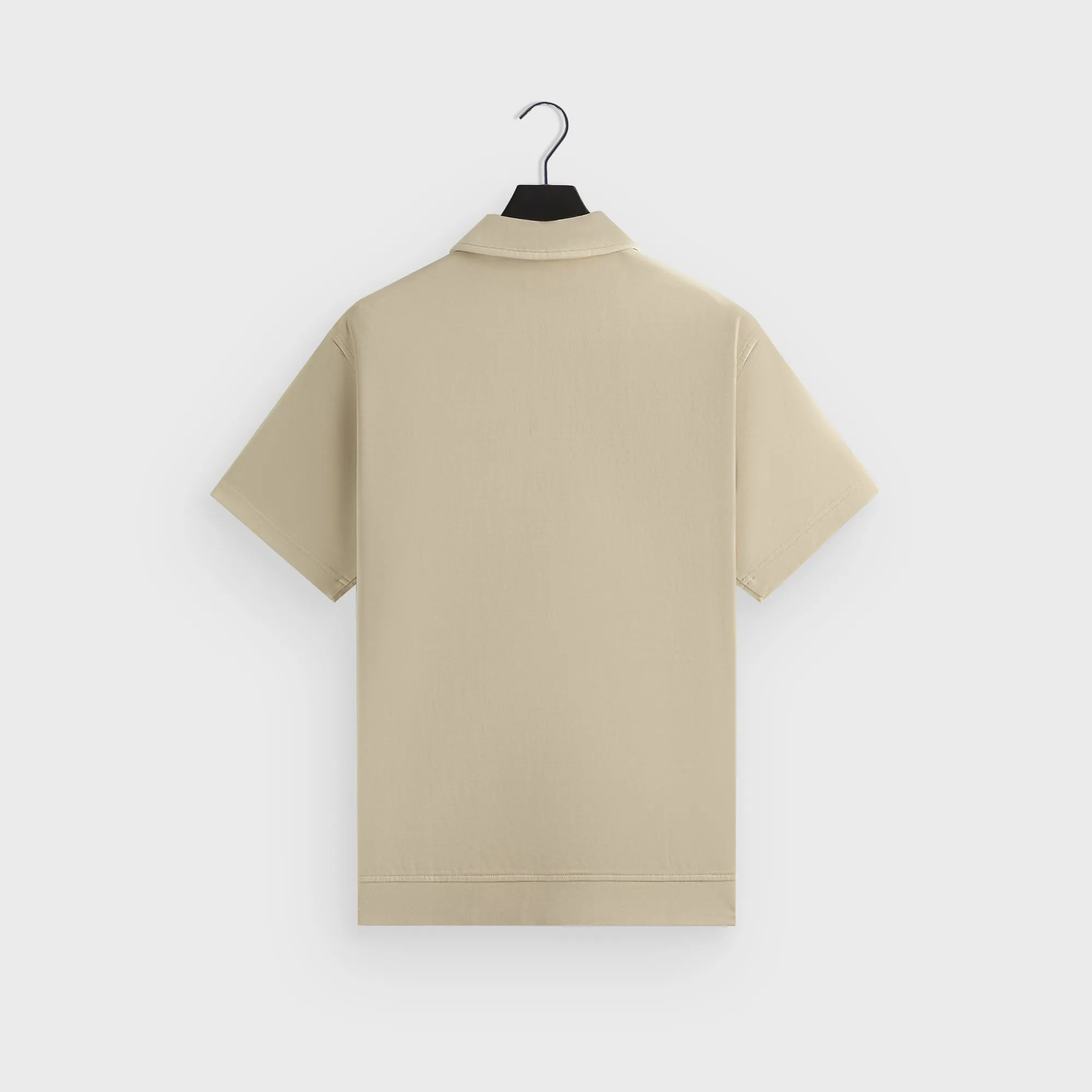 GarmentWashed Texture NonRestrictive Cut Kith Crystal Wash Interlock Graham Polo - Durum