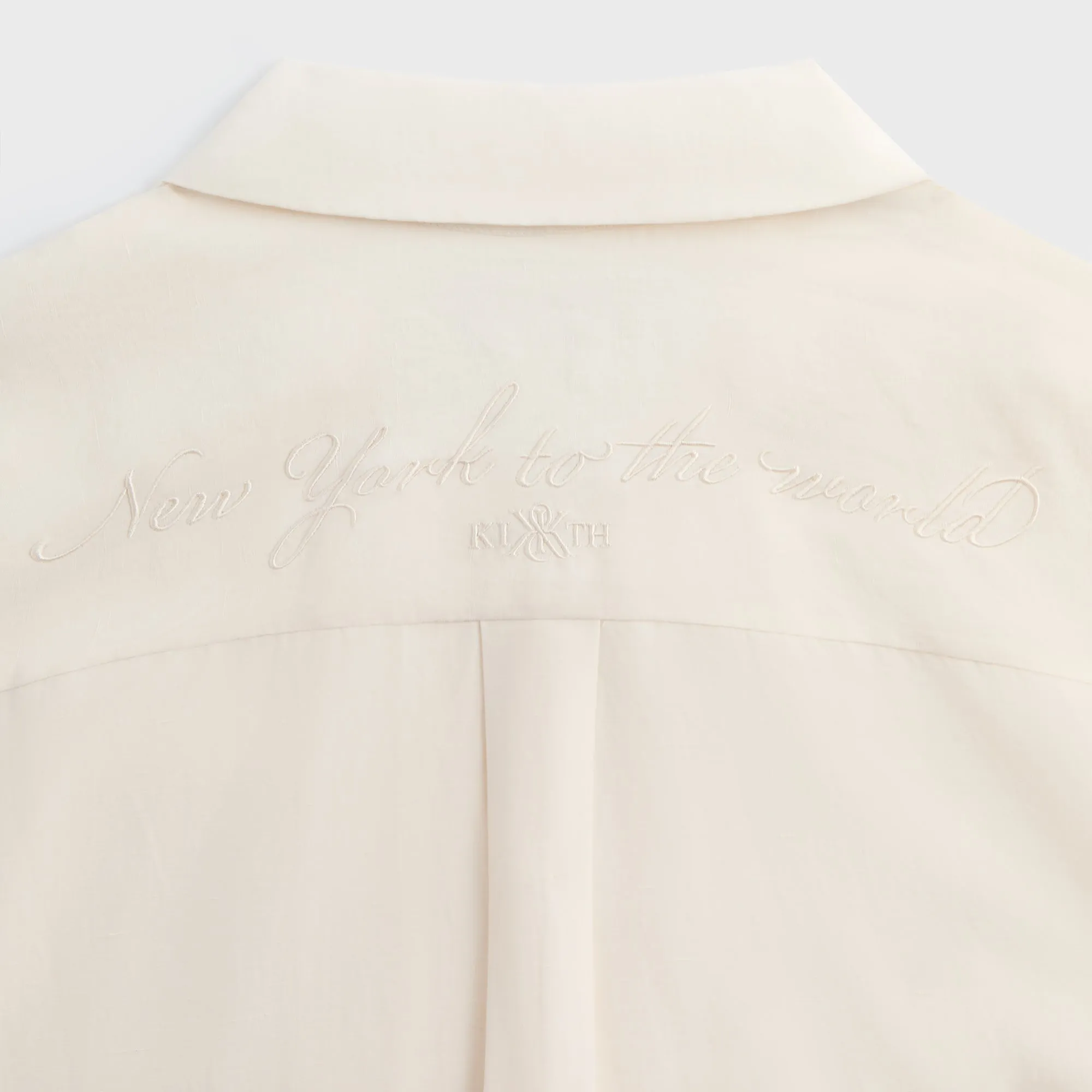 Kith Adonis Camp Collar Shirt - Sandrift Sweat-Absorbing Monochrome Palette
