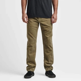 Hwy 128 Corduroy Straight Fit Jeans In Dusty Green Comfortable Choice