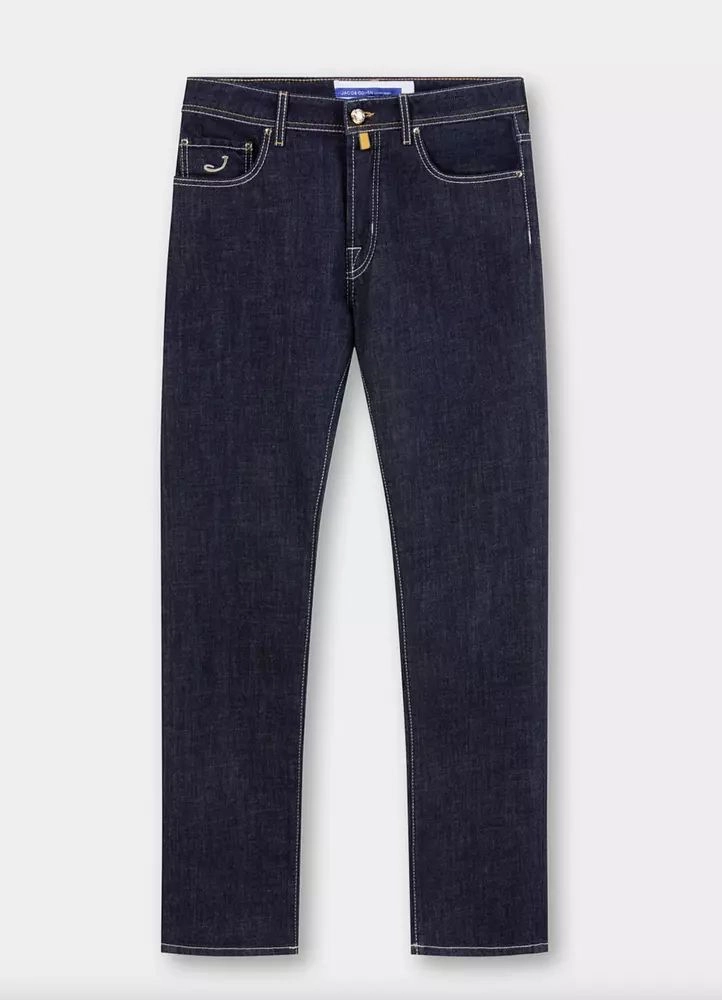 No Fuss Wear Jacob Cohen Italian Crafted Bandana Detail Men's Jeans