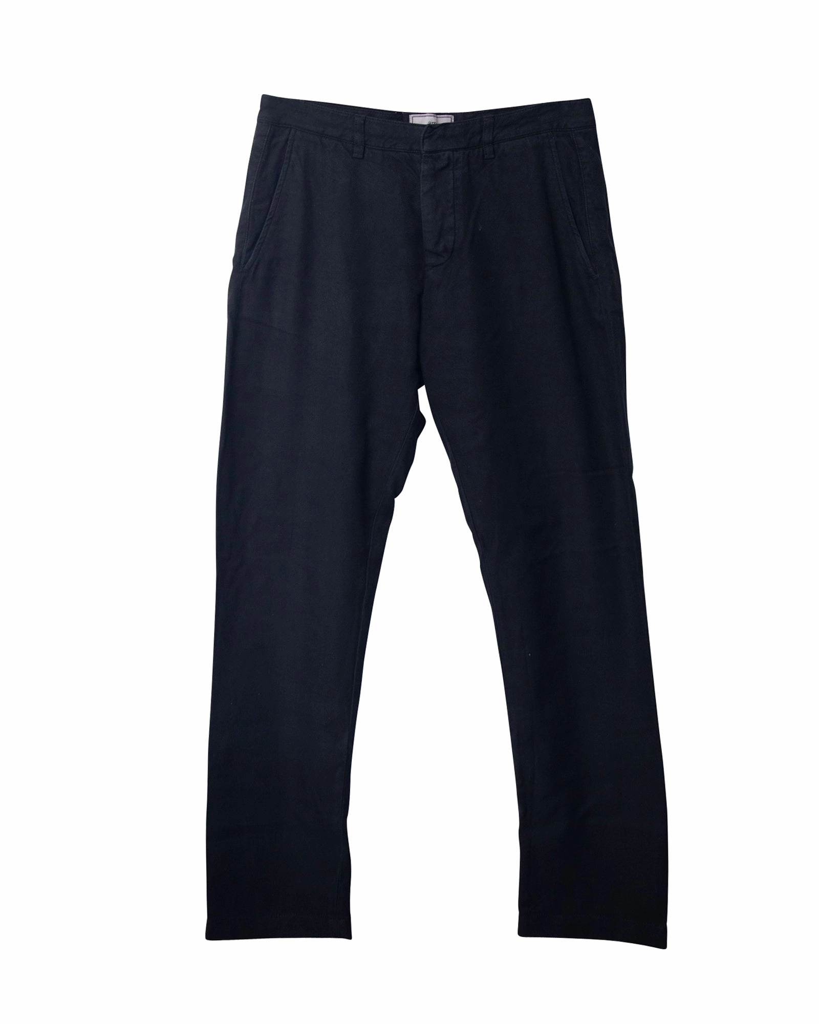 Ami Paris Regular Fit Pants in Black Cotton Youth Outfit