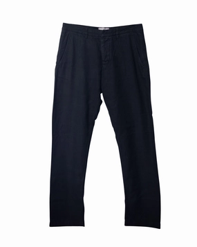 Ami Paris Regular Fit Pants in Black Cotton Youth Outfit