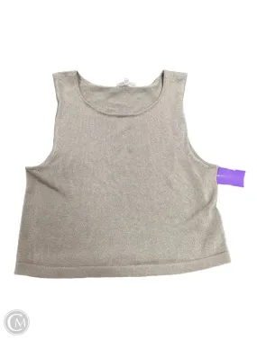 Tank Top By 7 Diamonds In Tan, Size: M Comfy Cardigan Contrast Stitch Detailing