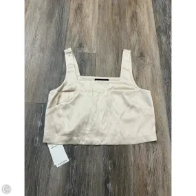 Yarn Dyed Pattern Cloth Tank Top By Abercrombie And Fitch In Cream, Size: S