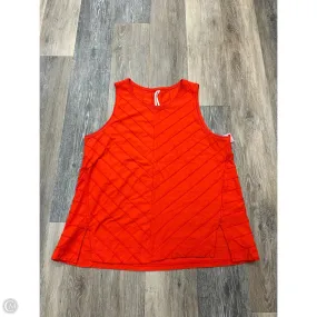 UV Protective Layer TemperatureRegulatingLining Tank Top By Anthropologie In Orange, Size: L