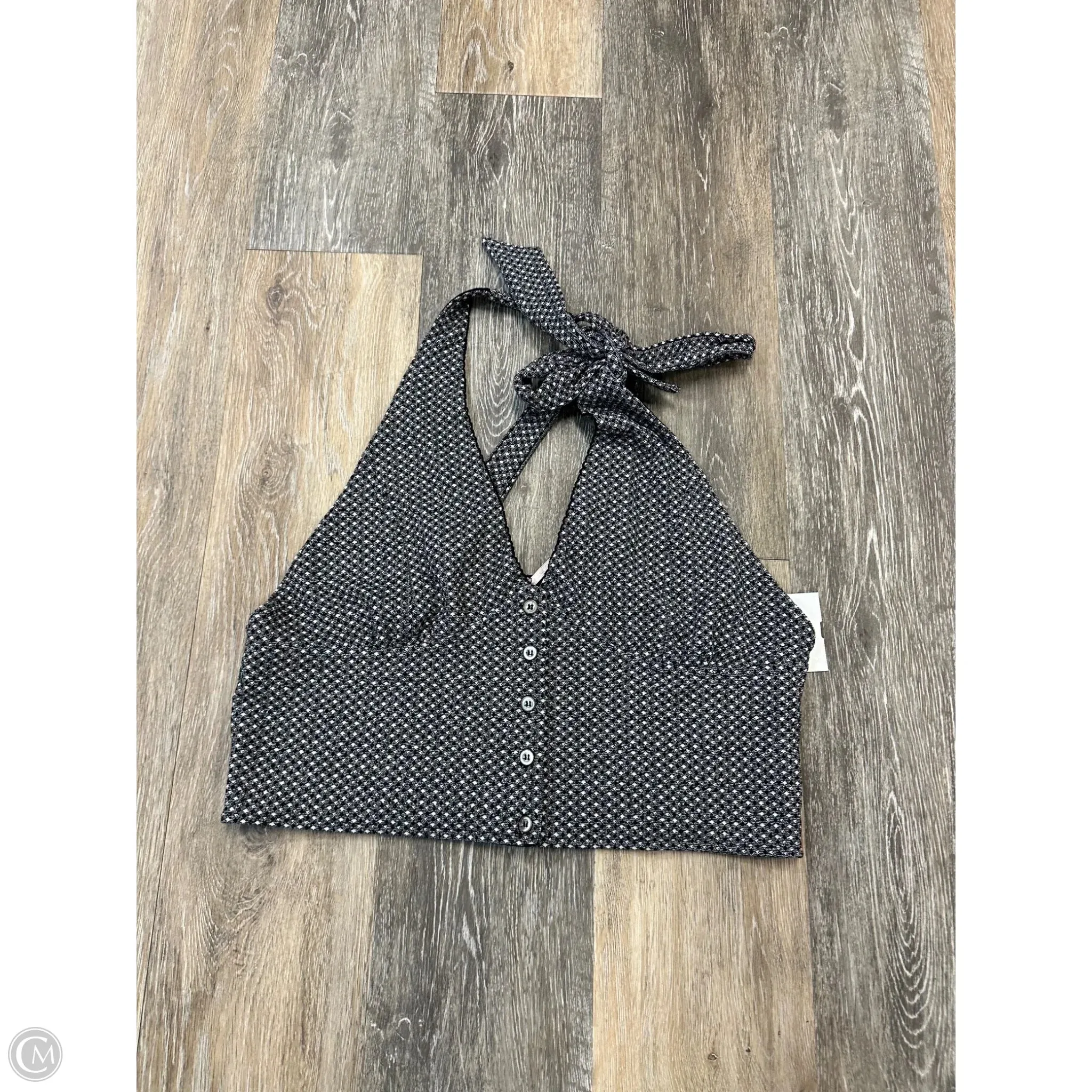 Tank Top By Free People In Black & White, Size: L Fade Resistant Treatment