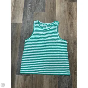 SleevelessOption Tank Top By J. Crew In Striped Pattern, Size: Xl