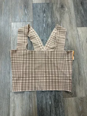 Tank Top By Listicle In Tan, Size: L Convertible Collar Earthy Tone Colorways