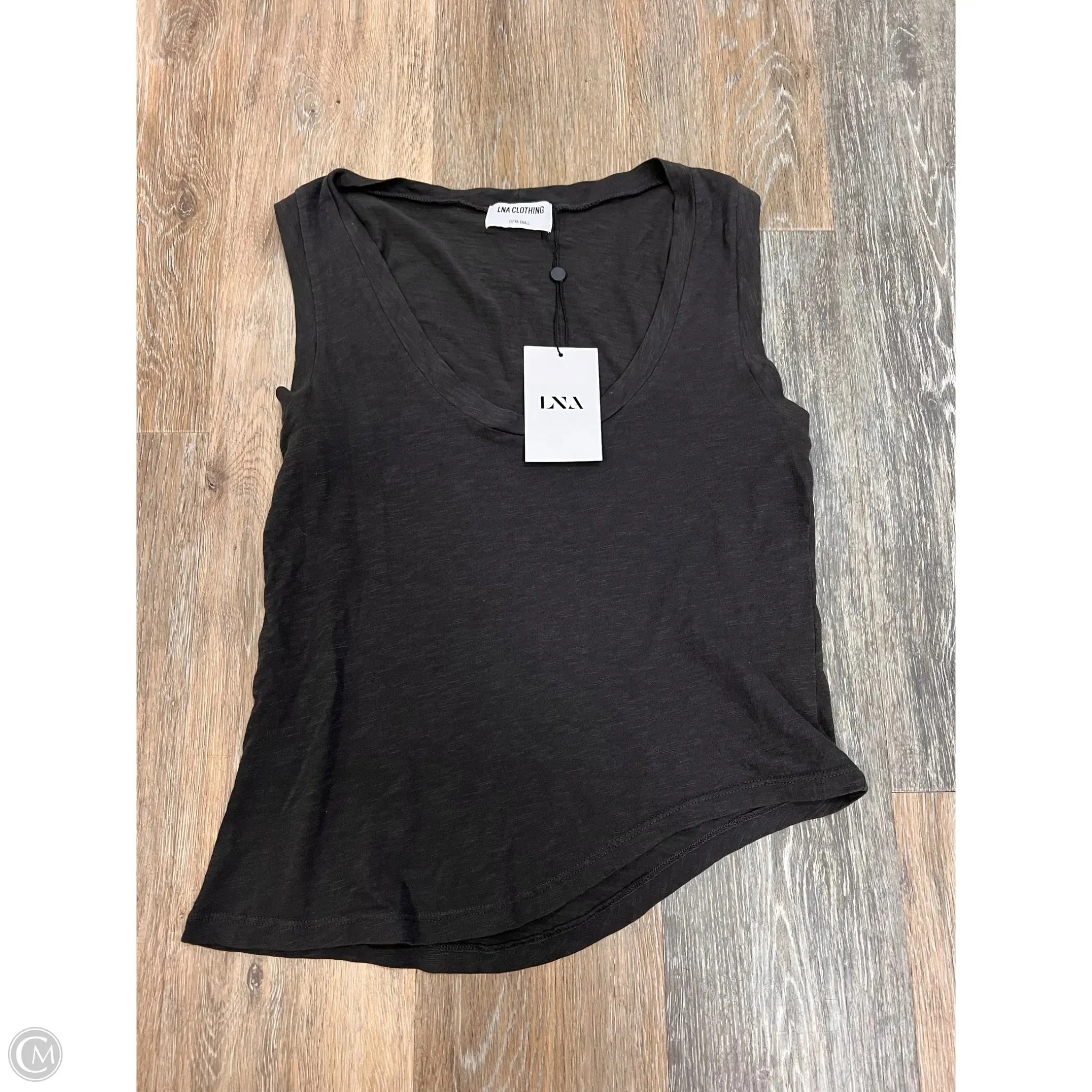 Tank Top By LNA Clothing In Grey, Size: Xs Tencel Lyocell Fiber TonalStitching