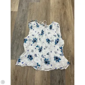 ContrastStitching Tailored Silhouette Tank Top By Loft In Nautical Print, Size: Xl