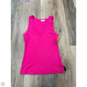 DoubleStitchedSeams Stretch Fit Tank Top By Michael Stars In Pink, Size: M