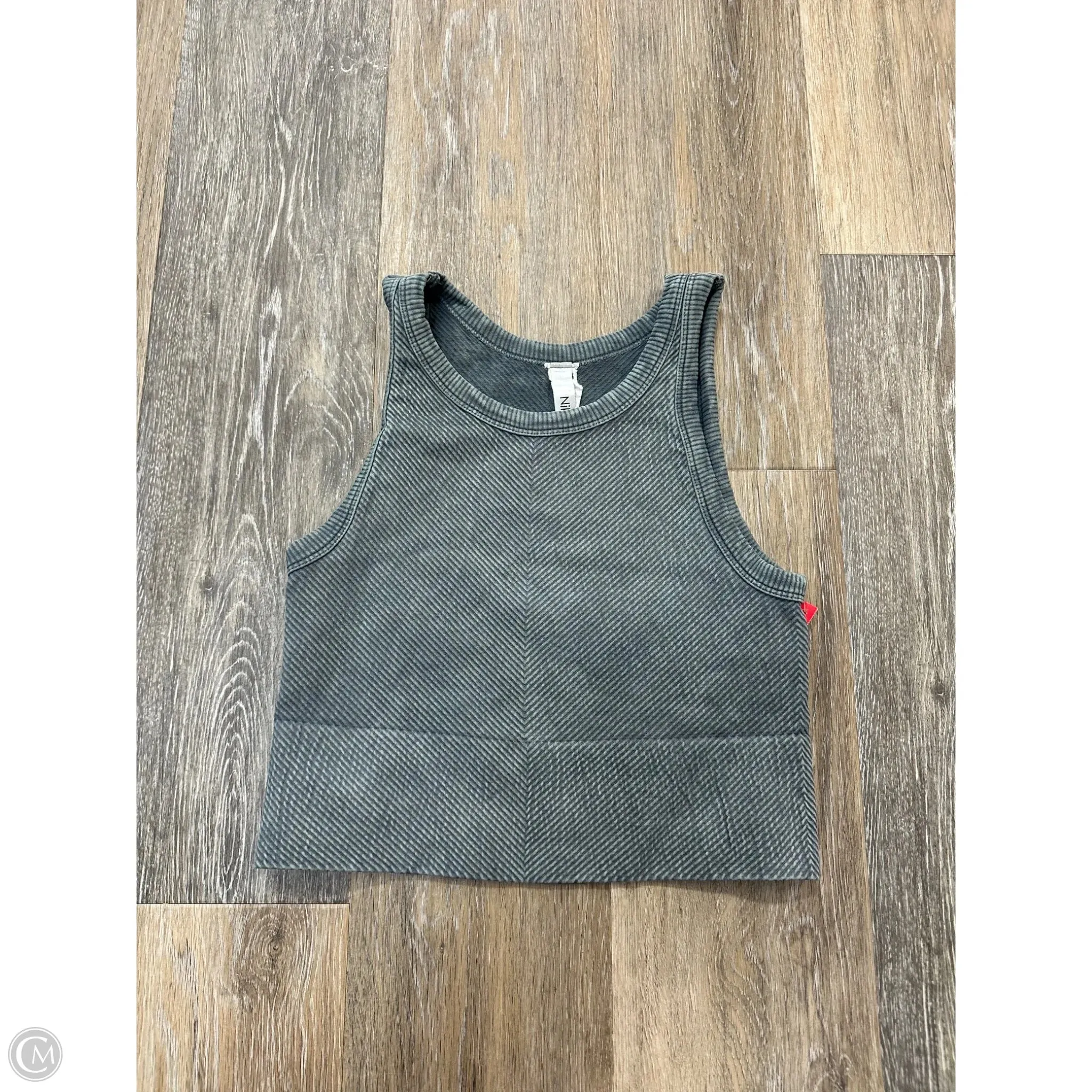 Flexible Knit Fabric Sustainable Fabric Blend Tank Top By Nikibiki In Blue, Size: Osfm
