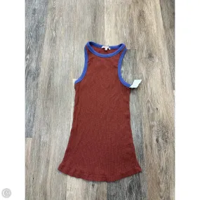 Reinforced Neckline Detail Tank Top By Sundry In Purple & Red, Size: S