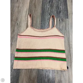 Cool Weather DoubleStitchedHem Tank Top By Wishlist In Cream, Size: L