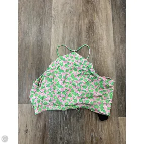 Tank Top By Zara In Green, Size: M Non Restrictive Cut Comfortable Layer