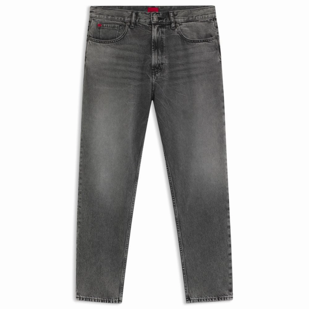Parent Style Trend Setter Tapered-fit jeans in gray denim with used effects