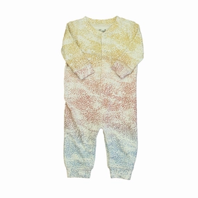 P.J. Salvage Unisex Yellow | Blue Speckle 1-piece Non-footed Pajamas OdorResistant Technology