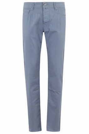 Tapered Pants In Stretch Gabardine Wardrobe Staple
