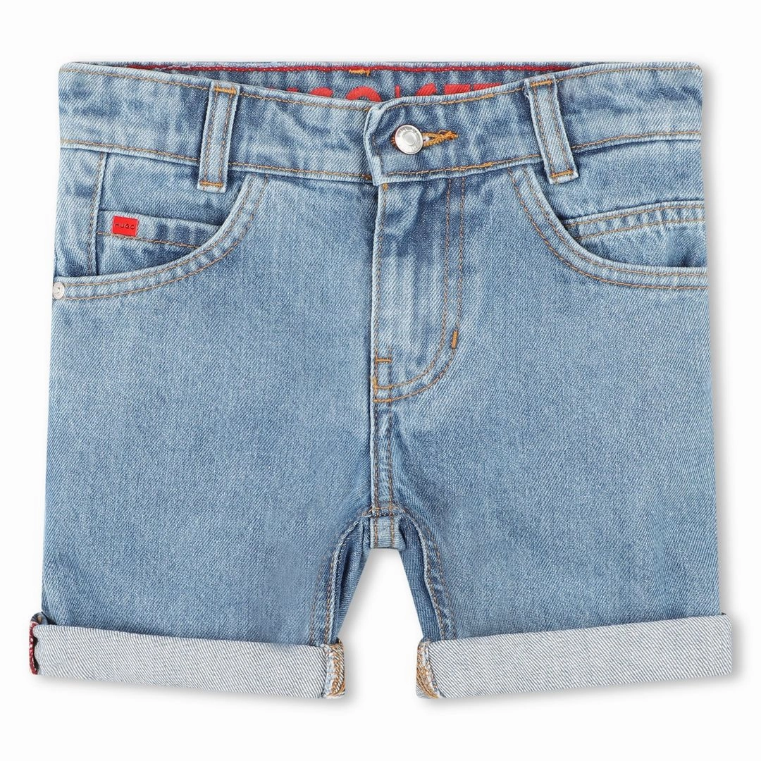 DurableBartack Reinforced Knees Blue Denim Bermuda Shorts