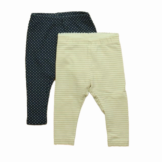 SlimFit Recycled Polyester Blend Tea Girls Ivory | Navy Leggings