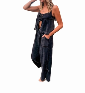 Frankie Set In Dark Charcoal Fade Resistant Dye Double Stitched Edges