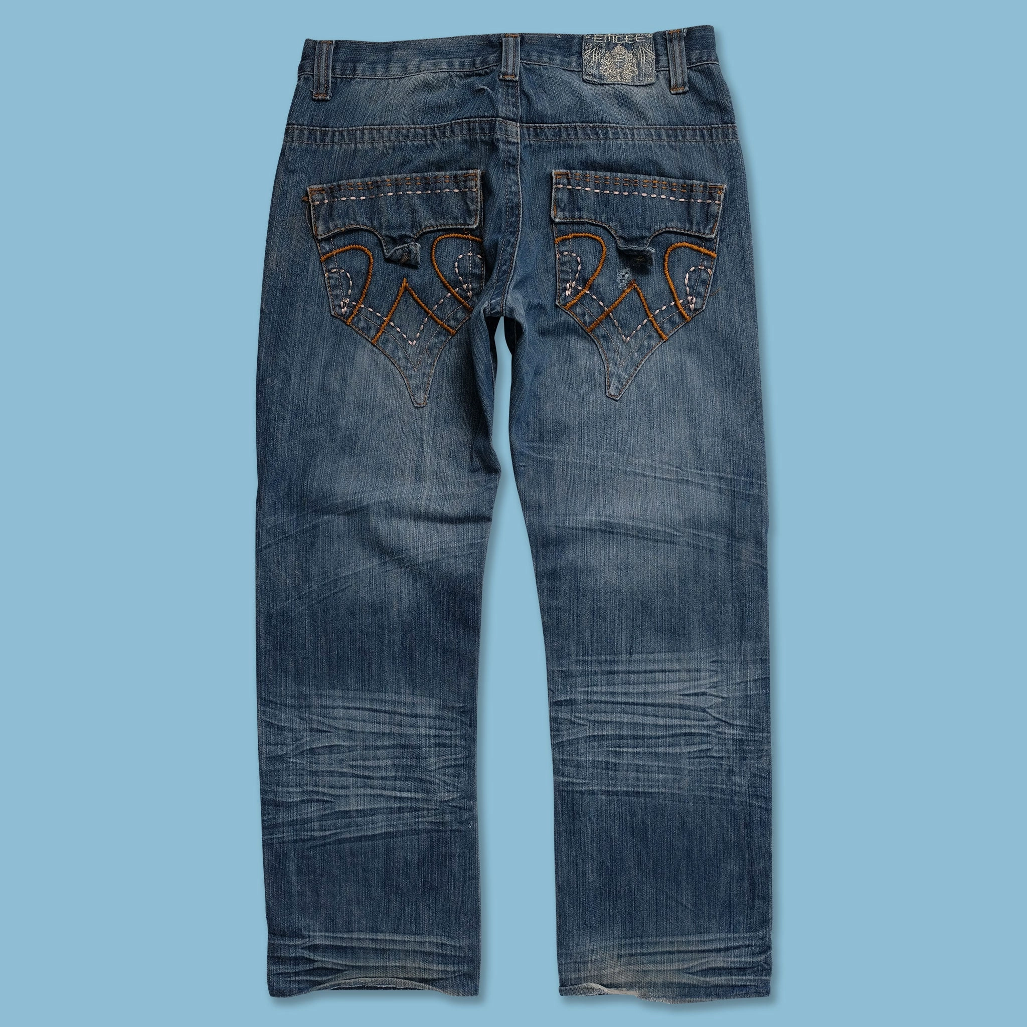Y2K Denim Pants 32x30 WrinkleFreeFinish SoftCottonBlend