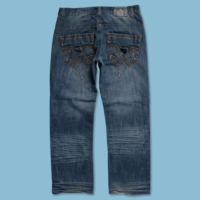 Y2K Denim Pants 32x30 WrinkleFreeFinish SoftCottonBlend